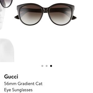 Gucci cat eye sunglasses 56mm
